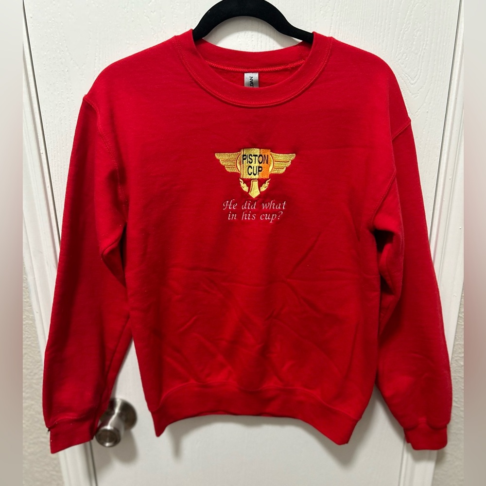 Piston Cup Cars Crewneck Sweatshirt Gildan Size Small